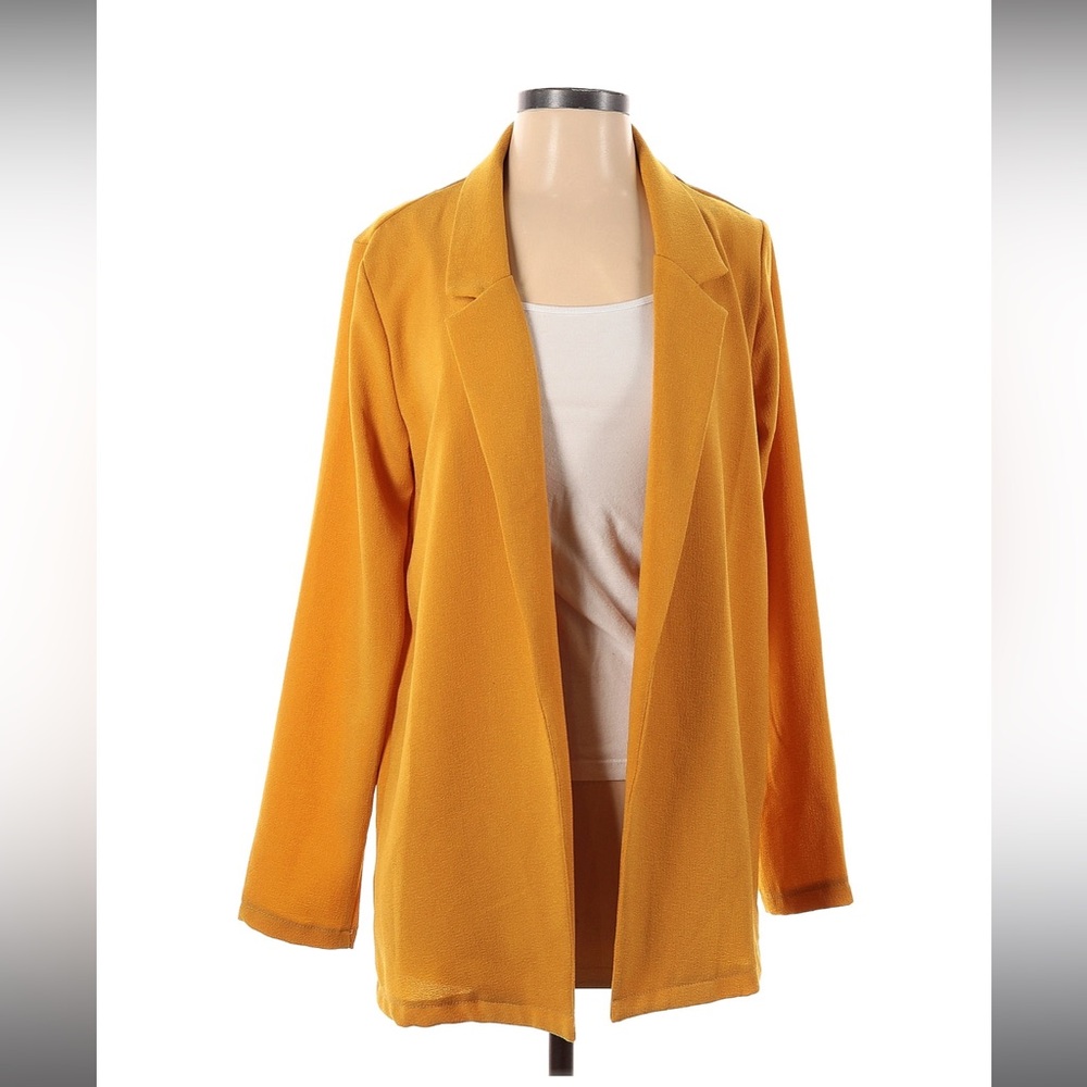 Mustard yellow light blazer